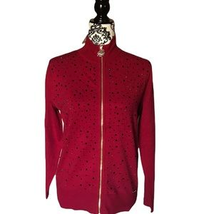 ANNE KLEIN JEWELED SWEATER